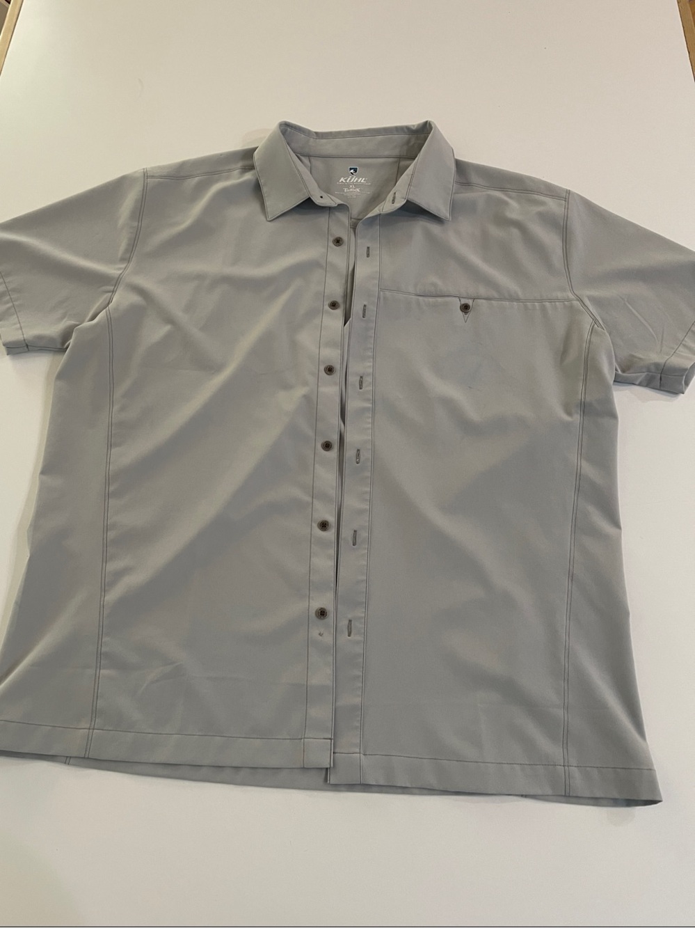 Kuhl Men's Short Sleeve Button-Up Shirt - Gray